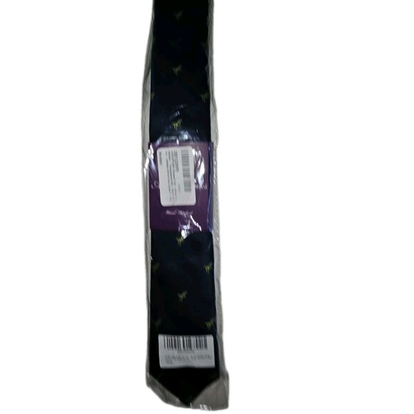 TIE T-Rex Aus Cufflinks Mens Necktie Hand Stitched Navy - New w/tags - Picture 3 of 3